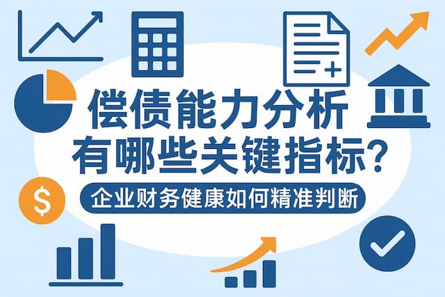 偿债能力分析有哪些关键指标？企业财务健康如何精准判断