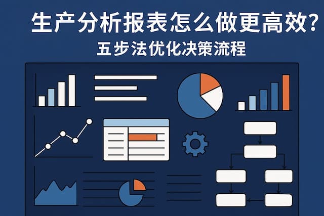 生产分析报表怎么做更高效？五步法优化决策流程