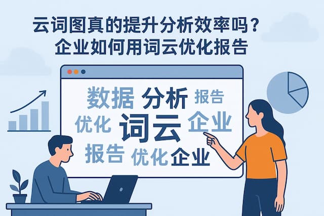 云词图真的提升分析效率吗？企业如何用词云优化报告