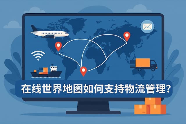 在线世界地图如何支持物流管理？全球运输一览无遗