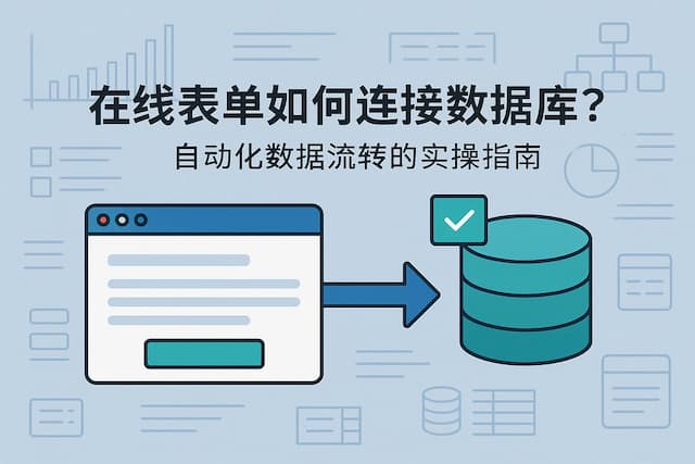 在线表单如何连接数据库？自动化数据流转的实操指南
