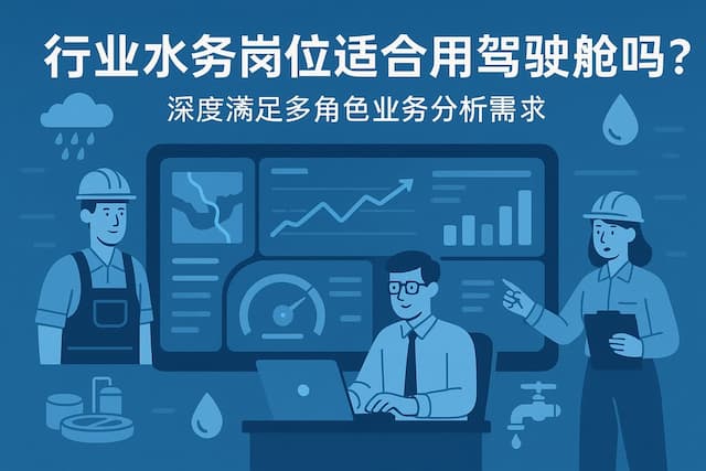 行业水务岗位适合用驾驶舱吗？深度满足多角色业务分析需求