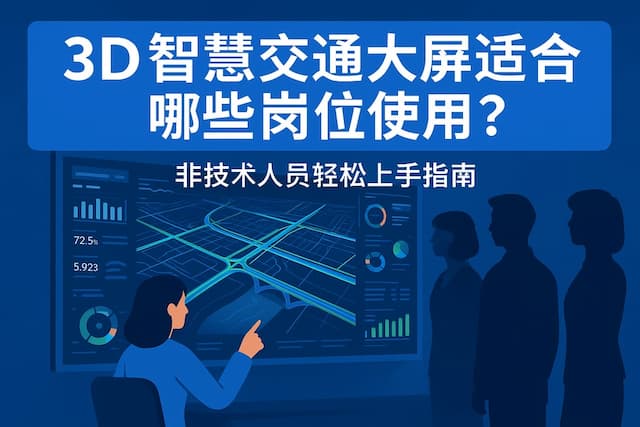 3D智慧交通大屏适合哪些岗位使用？非技术人员轻松上手指南