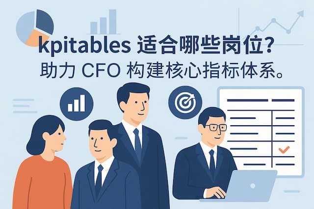 kpitables适合哪些岗位？助力CFO构建核心指标体系。