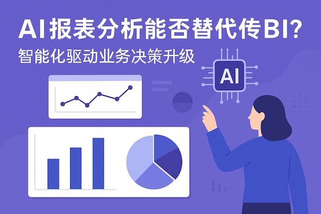 AI报表分析能否替代传统BI？智能化驱动业务决策升级