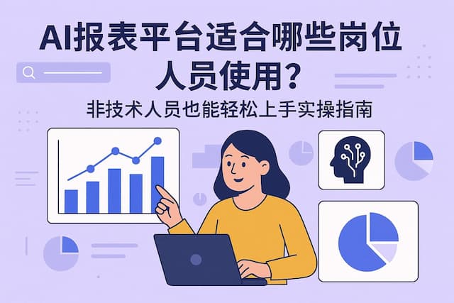 AI报表平台适合哪些岗位人员使用？非技术人员也能轻松上手实操指南