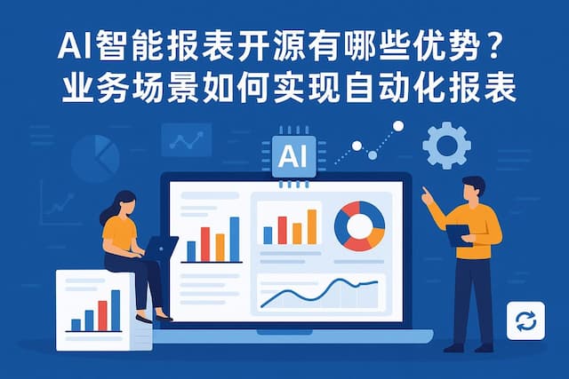 AI智能报表开源有哪些优势？业务场景如何实现自动化报表