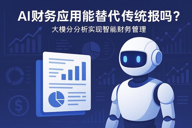 AI财务应用能替代传统报表吗？大模型分析实现智能财务管理