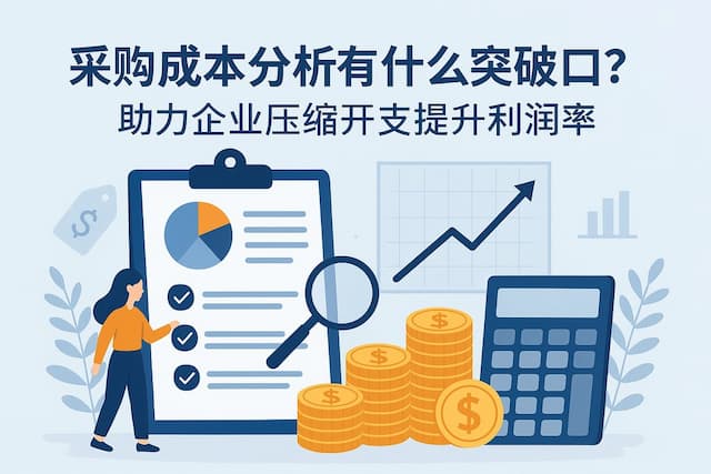采购成本分析有什么突破口？助力企业压缩开支提升利润率