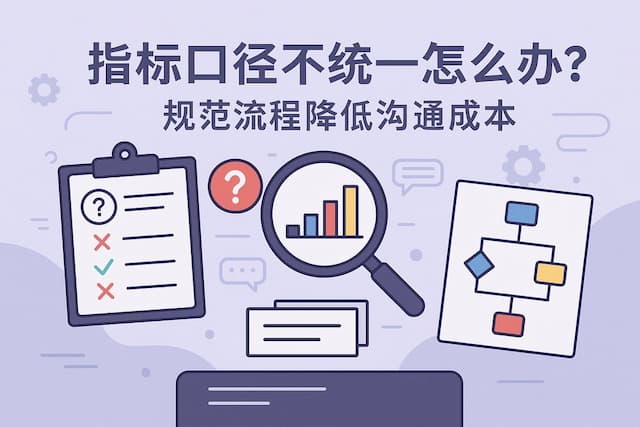 指标口径不统一怎么办？规范流程降低沟通成本