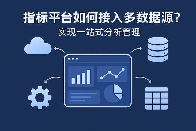 指标平台如何接入多数据源？实现一站式分析管理