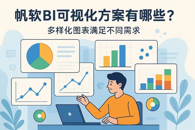 帆软BI可视化方案有哪些？多样化图表满足不同需求