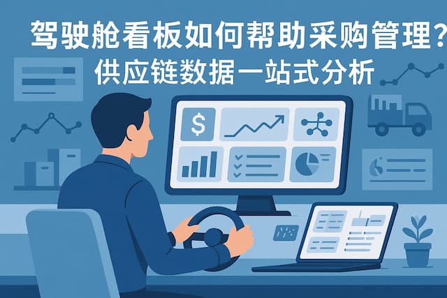 驾驶舱看板如何帮助采购管理？供应链数据一站式分析