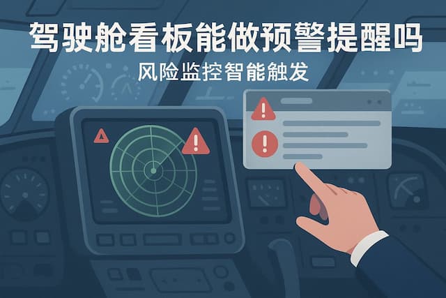 驾驶舱看板能做预警提醒吗？风险监控智能触发