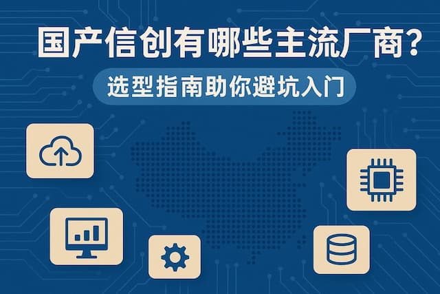 国产信创有哪些主流厂商？选型指南助你避坑入门