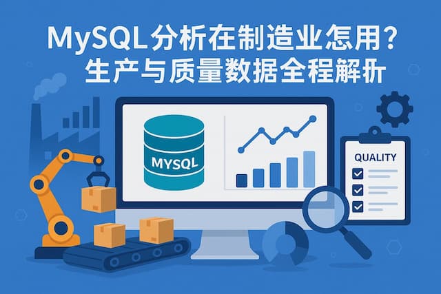 mysql分析在制造业怎么用？生产与质量数据全流程解析