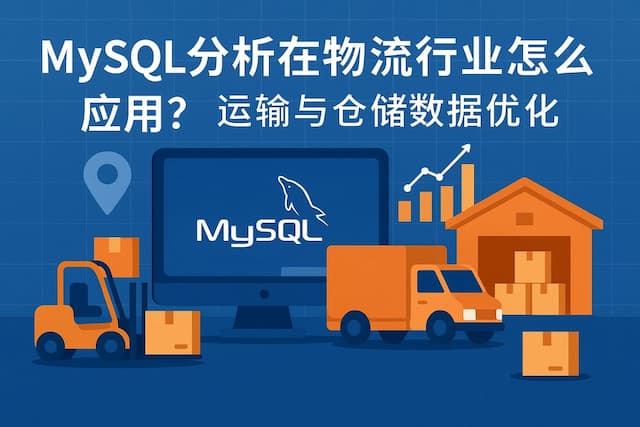 mysql分析在物流行业怎么应用？运输与仓储数据优化