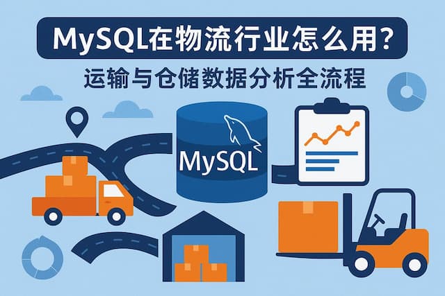 mysql在物流行业怎么用？运输与仓储数据分析全流程