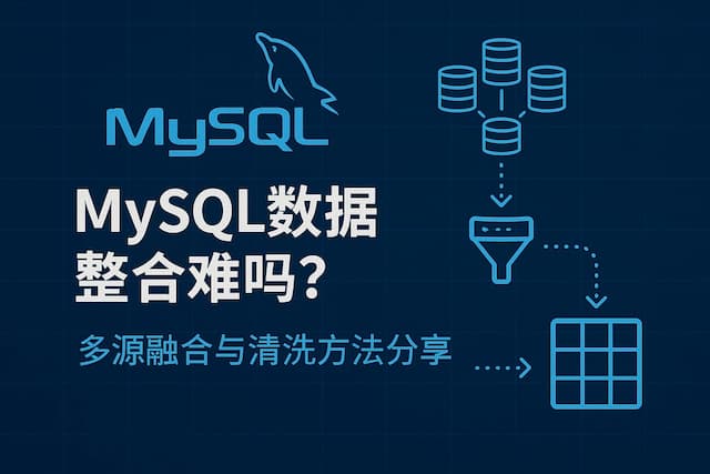 mysql数据整合难吗？多源融合与清洗方法分享