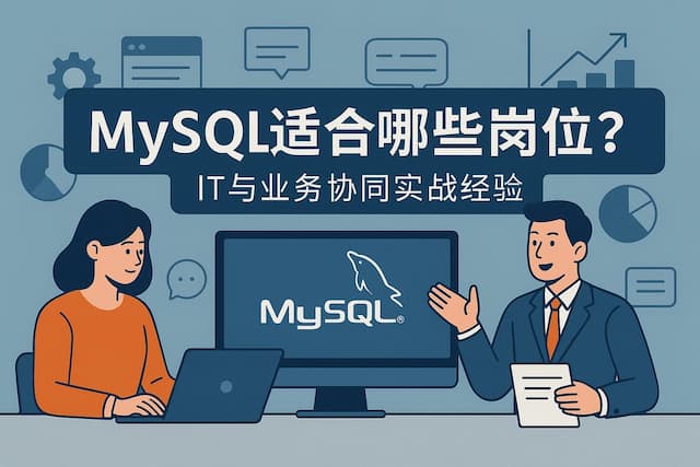 mysql适合哪些岗位？IT与业务协同实战经验