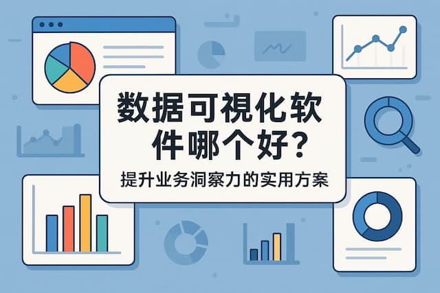 数据可视化软件哪个好？提升业务洞察力的实用方案