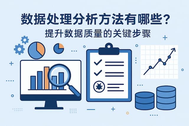 数据处理分析方法有哪些？提升数据质量的关键步骤