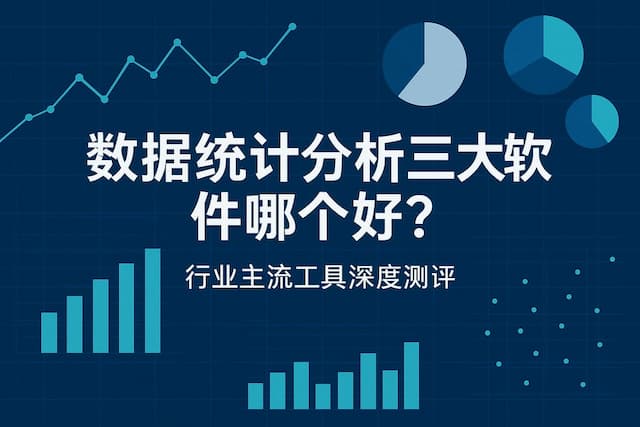 数据统计分析三大软件哪个好？行业主流工具深度测评