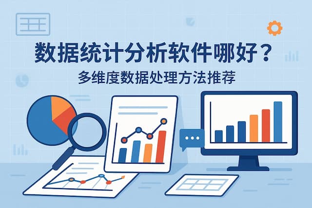 数据统计分析软件哪个好？多维度数据处理方法推荐