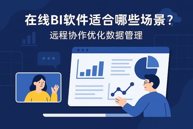 在线BI软件适合哪些场景？远程协作优化数据管理"