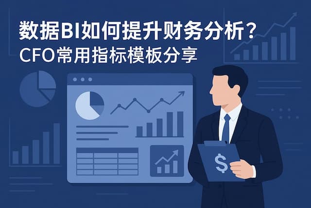 数据BI如何提升财务分析？CFO常用指标模板分享
