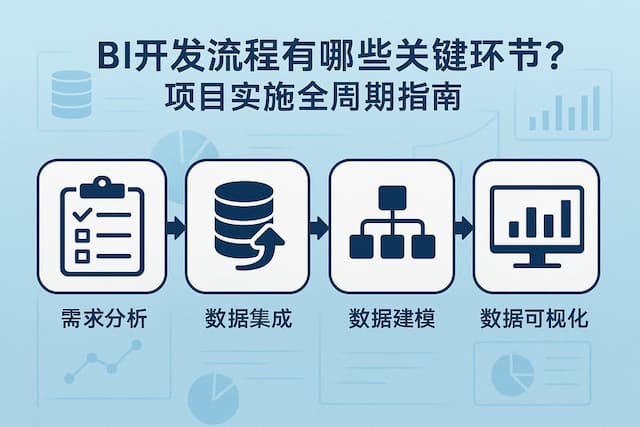 BI开发流程有哪些关键环节？项目实施全周期指南