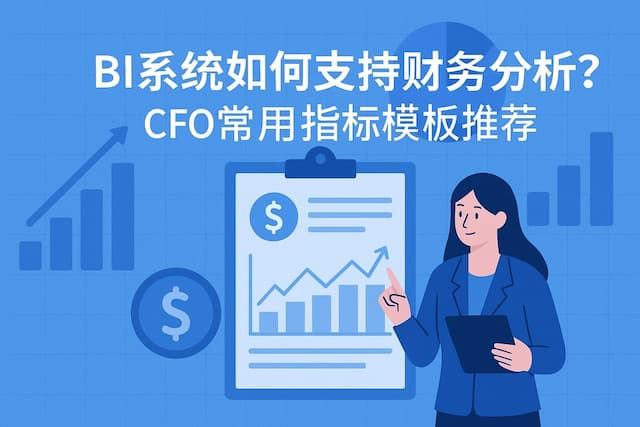 BI系统如何支持财务分析？CFO常用指标模板推荐"