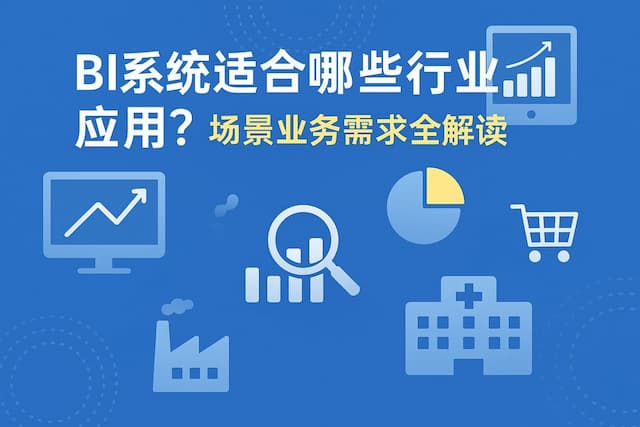 BI系统适合哪些行业应用？场景业务需求全解读"