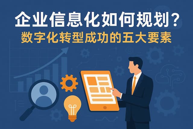 企业信息化如何规划？数字化转型成功的五大要素