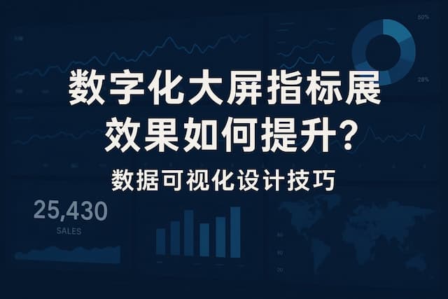 数字化大屏指标展示效果如何提升？数据可视化设计技巧