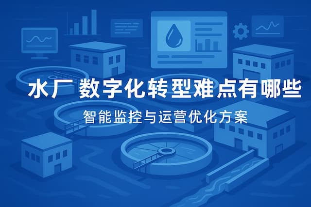 水厂数字化转型难点有哪些？智能监控与运营优化方案