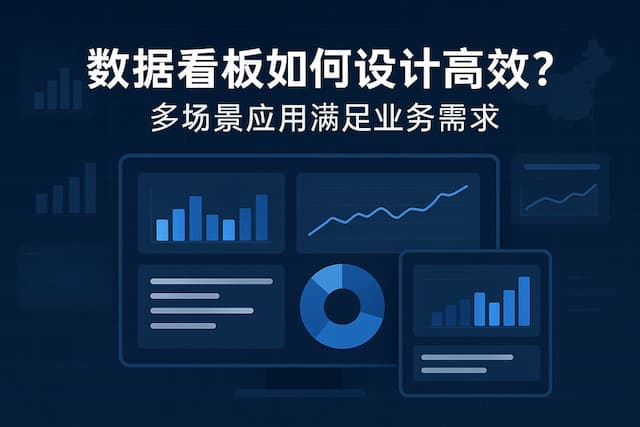 数据看板如何设计高效？多场景应用满足业务需求