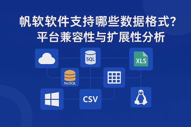 帆软软件支持哪些数据格式？平台兼容性与扩展性分析