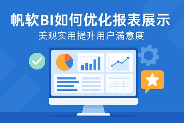 帆软BI如何优化报表展示？美观实用提升用户满意度