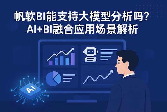 帆软BI能支持大模型分析吗？AI+BI融合应用场景解析
