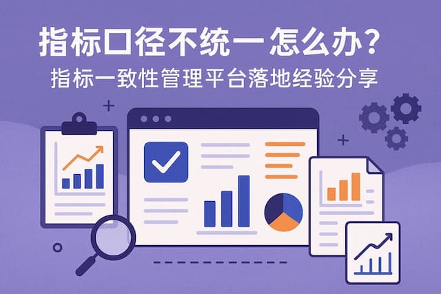 指标口径不统一怎么办？指标一致性管理平台落地经验分享