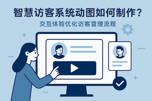 智慧访客系统动图如何制作？交互体验优化访客管理流程