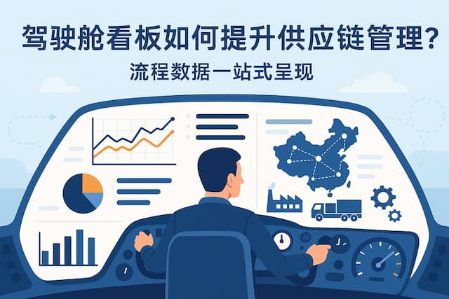 驾驶舱看板如何提升供应链管理？流程数据一站式呈现