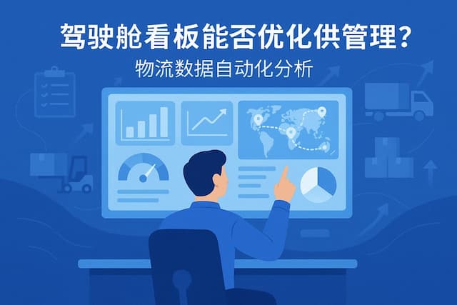 驾驶舱看板能否优化供应链管理？物流数据自动化分析