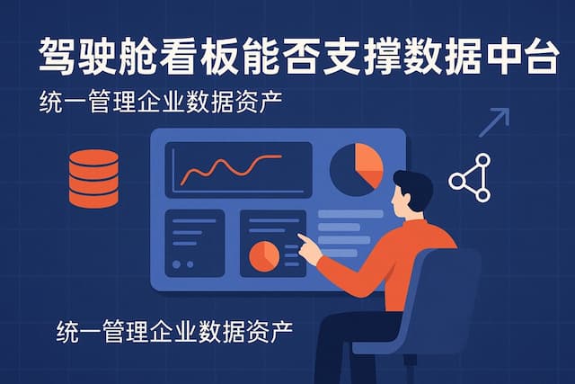 驾驶舱看板能否支持数据中台？统一管理企业数据资产