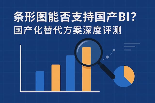 条形图能否支持国产BI？国产化替代方案深度评测
