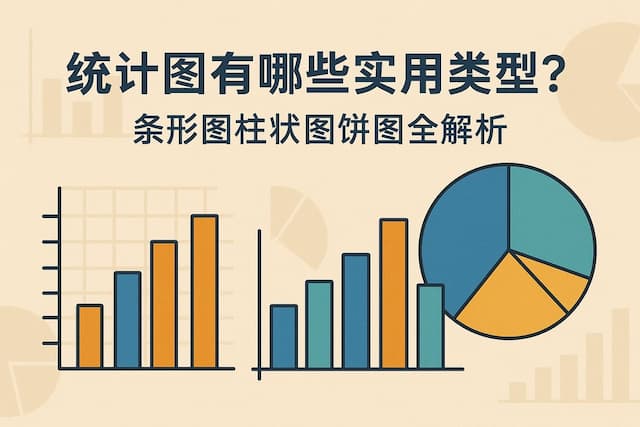 统计图有哪些实用类型？条形图柱状图饼图全解析