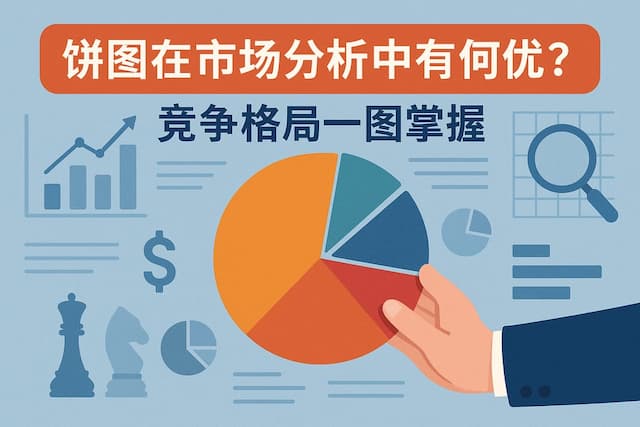 饼图在市场分析中有何优势？竞争格局一图掌握