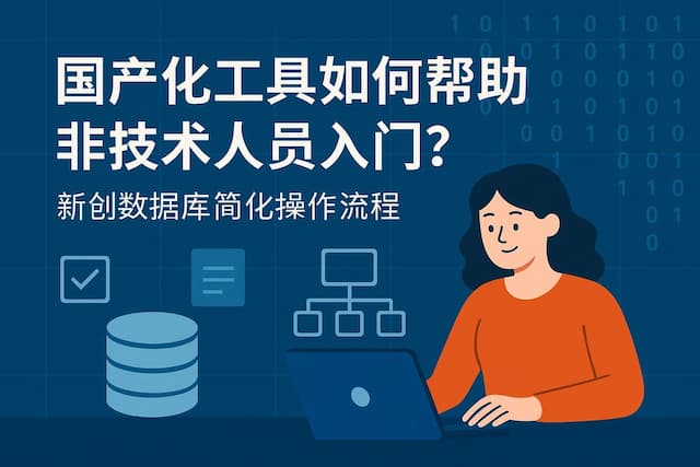国产化工具如何帮助非技术人员入门？新创数据库简化操作流程