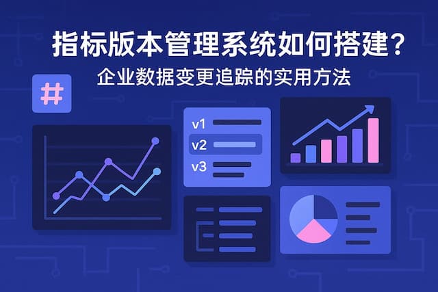 指标版本管理系统如何搭建？企业数据变更追踪的实用方法